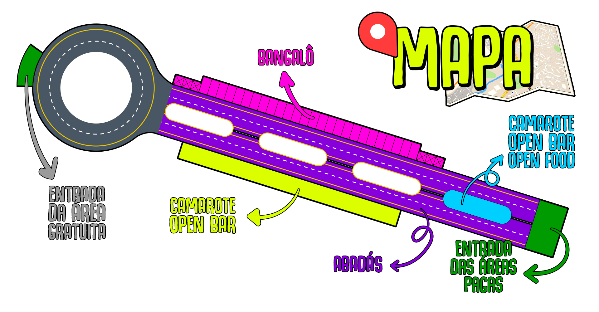 Mapa do evento